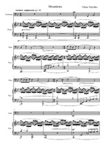 Viktor Telychko. Mountains for trombone (tuba) and piano